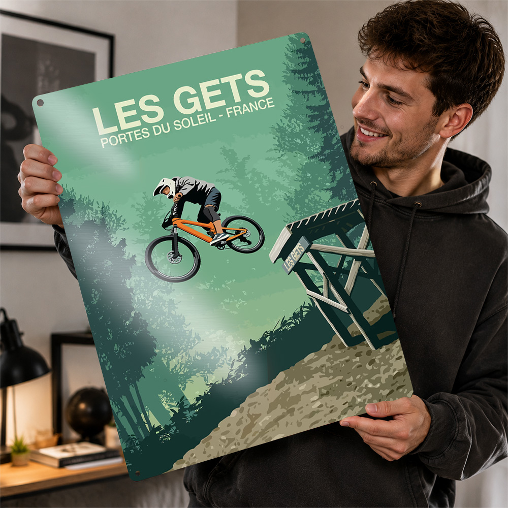 Affiche imprimée Les Gets, VTT - Mountain Biking Europe avis et prix