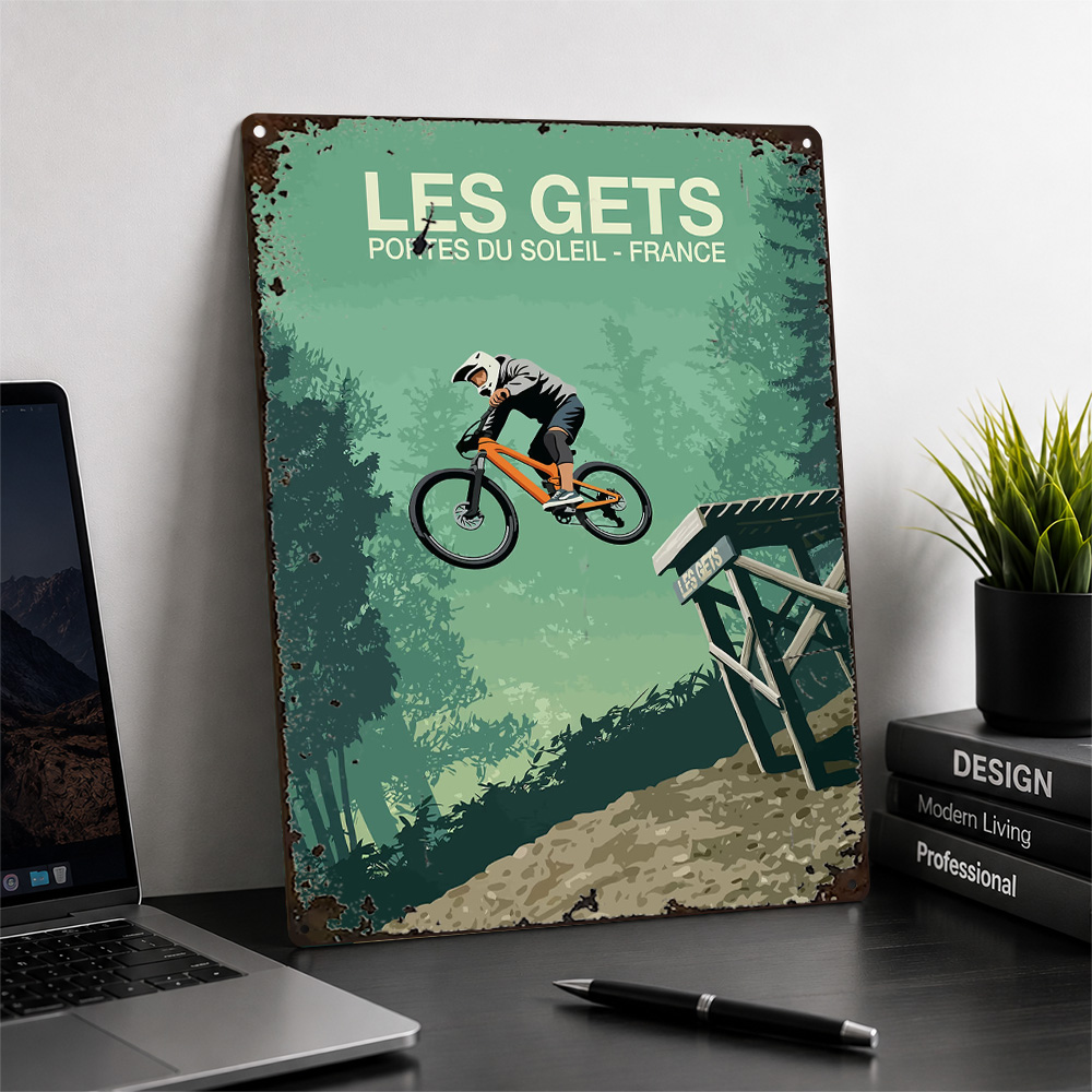 Affiche imprimée Les Gets, VTT - Mountain Biking Europe avis et prix