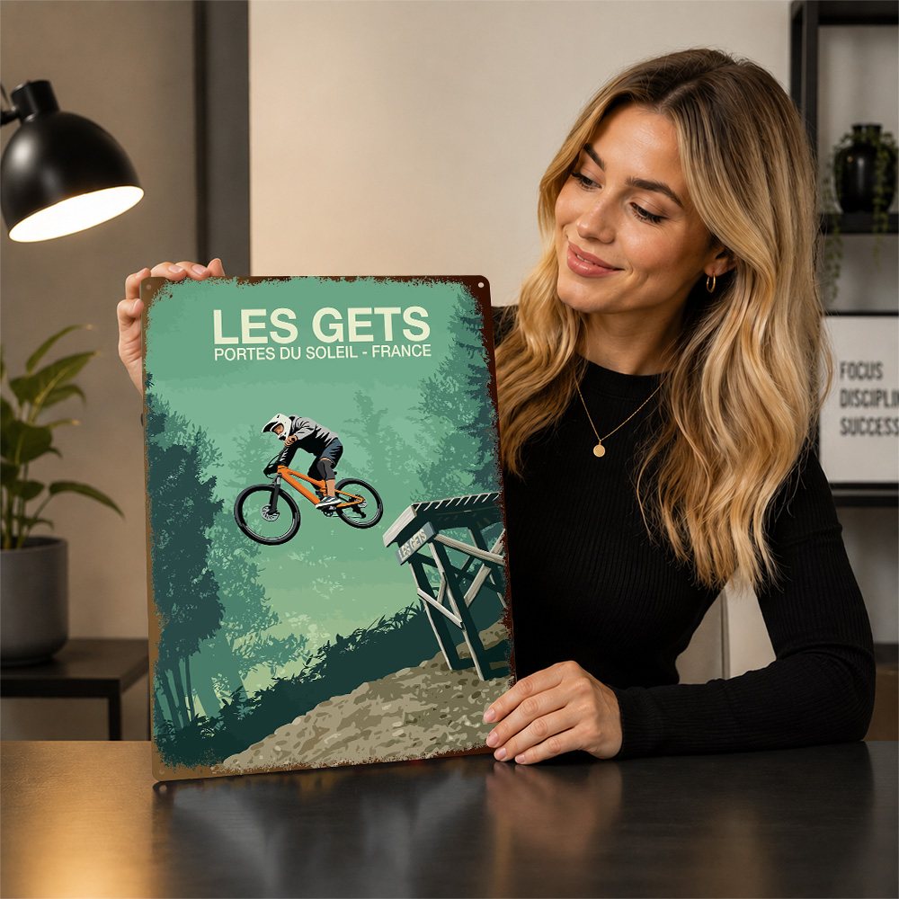 Affiche imprimée Les Gets, VTT - Mountain Biking Europe avis et prix