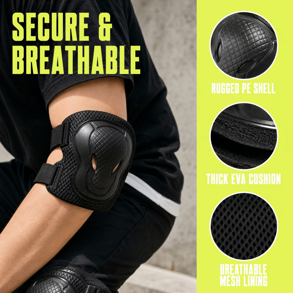Ensemble de 6 protections 6 en - Mountain Biking Elbow Pads avis et prix